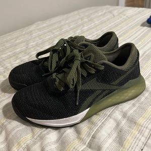Reebok CrossFit nanos green and black 6.5